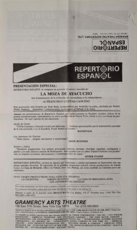 Publicidad Repertorio Español - Spanish Theatre Repertory, LTD
