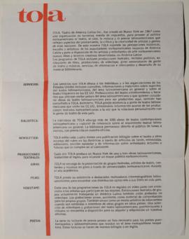 Programa Theatre of Latin America (TOLA)