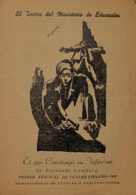 Programa teatro de la obra "El que construyó su infierno"