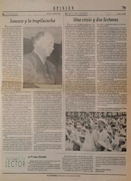 Ionesco y la trapilacucha