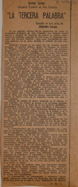 "La tercera palabra"
