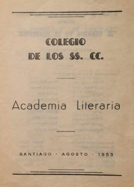 Programa Academia Literaria del Colegio los Sagrados Corazones de Santiago