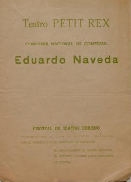 Programa teatro de la obra "Una noche distinta"