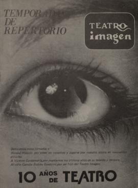 Programa de temporada de repertorio del Teatro Imagen