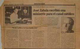José Zabala escribió una miniserie para el canal católico