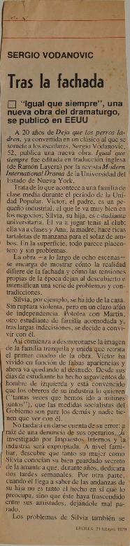 Tras la fachada