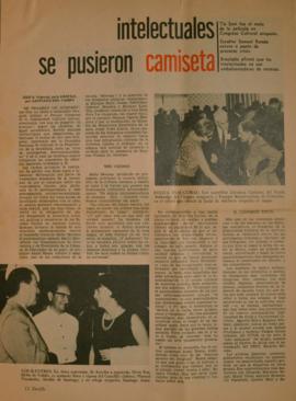Intelectuales se pusieron camiseta