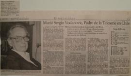 Murió Sergio Vodanovic, padre de la teleserie en Chile