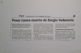 Pesar causa muerte de Sergio Vodanovic