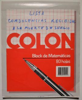 Lista de condolencias recibidas a la muerte de Sergio