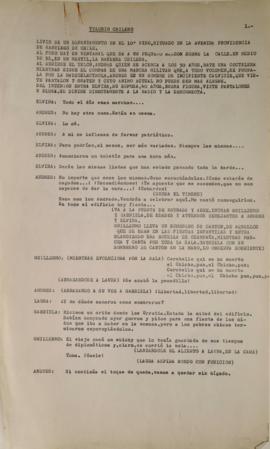 Borrador de libreto "Nosotros, los de entonces"