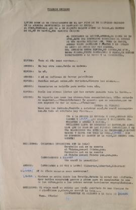 Borrador de libreto "Nosotros, los de entonces"