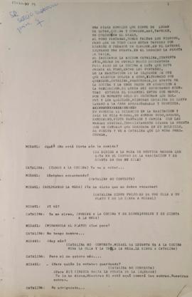 Borrador de libreto de obra inédita