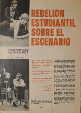 Rebelión estudiantil sobre el escenario