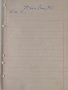 25 años .- (Circa) 1965