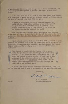 Correspondencia de R.P. Callanan