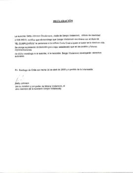 Declaración jurada
