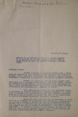 Informe de la Comisión de Educación Pública, recaído en el proyecto de Ley que establece normas s...