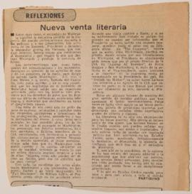 Reflexiones. Nueva venta literaria