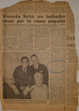 Vicente Sota, un luchador tenaz por la causa popular