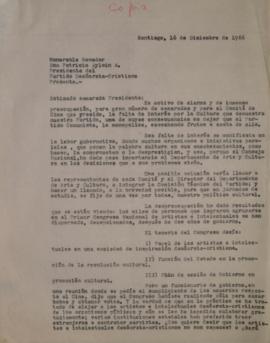Carta de Hernán Correa dirigida a Patricio Aylwin