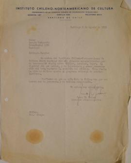 Carta de James R. Graham dirigida a Sergio Vodanovic