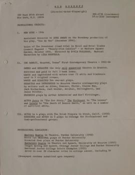 Curriculum Ned Bobkoff