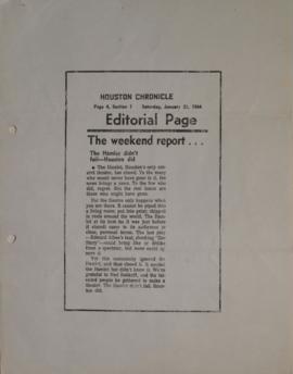 The Weeken report… The Hamlet didn’t fail-Houston did