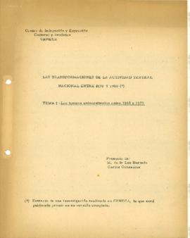 Las transformaciones de la actividad teatral nacional entre 1970 y 1980