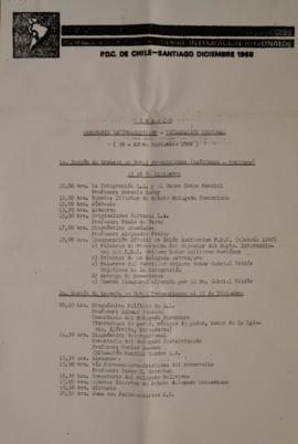 Temario seminario latinoamericano - integración regional