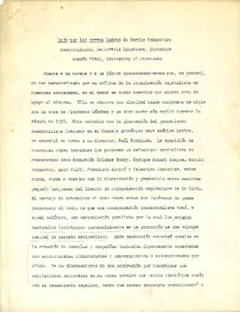 Deja que los perros ladren de Sergio Vodanovic; Desarrollismo, Democracia Cristiana, Dictadura