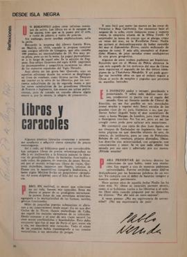 Libros y caracoles