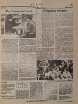 El voyerismo televisivo