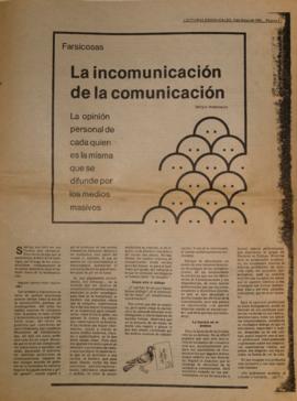 Farsicosas. La incomunicación de la comunicación