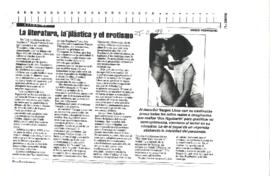 La literatura, la plástica y el erotismo