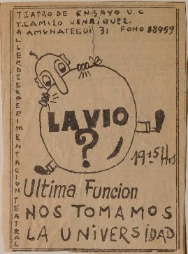Anuncio publicitario Nos tomamos la universidad